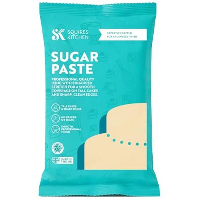 Squires Kitchen Vintage Ivory Ready To Roll Sugarpaste Icing for Decorating Cakes, Cupcakes and Cookies, Premium Quality Rolled Fondant 1kg Squires Kitchen Vintage Ivory Ready To Roll Sugarpaste Icing for Decorating Cakes, Cupcakes and Cookies, Premium Quality Rolled Fondant 1kg