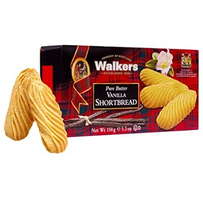 Walkers Shortbread Vanilla Shortbread, 5.3 Ounce Box Walkers Shortbread Vanilla Shortbread, 5.3 Ounce Box