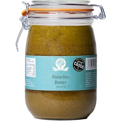 Nutural World Ltd. Nutural World Smooth Pistachio Nut Butter (1kg) ***Reusable Glass Jar*** Great Taste Award Winner 100% Pure Single Ingredient Nutural World Ltd. Nutural World Smooth Pistachio Nut Butter (1kg) ***Reusable Glass Jar*** Great Taste Award Winner 100% Pure Single Ingredient