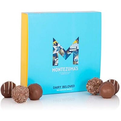 Montezuma 's Dairy Beloved, Milk Chocolate Truffle Collection Box, Small Contains 16 Truffles, Gluten Free, 220g Box Montezuma 's Dairy Beloved, Milk Chocolate Truffle Collection Box, Small Contains 16 Truffles, Gluten Free, 220g Box