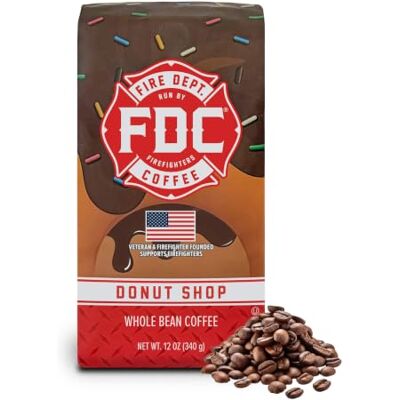 Fire Department Coffee Gives Back Firefighters Sweet and Smooth Donut Shop Coffee Beans Medium Roasted Roasted in USA Veteran Owned 12oz Fire Department Coffee Gives Back Firefighters Sweet and Smooth Donut Shop Coffee Beans Medium Roasted Roasted in USA Veteran Owned 12oz