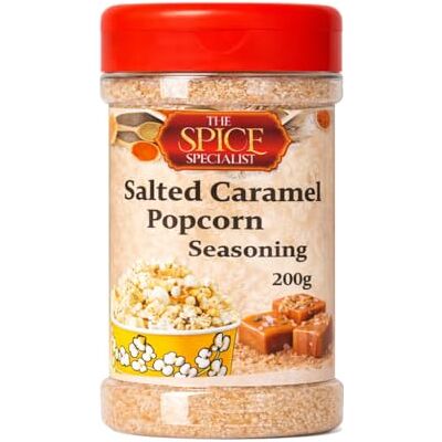 The Spice Specialist Salted Caramel Popcorn Seasoning 200g – Sweet Gourmet Flavouring – Perfect for Popcorn, Coffee, Desserts & Baking – by The Spice Specialist Salted Caramel Popcorn Seasoning 200g – Sweet Gourmet Flavouring – Perfect for Popcorn, Coffee, Desserts & Baking – by