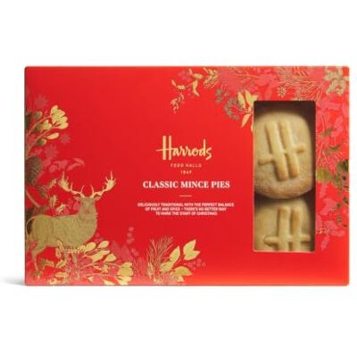 Harrods Classic Mince Pies, 6 Pack, 380g Harrods Classic Mince Pies, 6 Pack, 380g