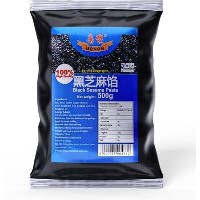 Starry Mart Honor Assorted Paste Authentic Sweet Filling for Mooncakes, Pastries & Desserts 400g-500g (Black Sesame Paste 500g) Starry Mart Honor Assorted Paste Authentic Sweet Filling for Mooncakes, Pastries & Desserts 400g-500g (Black Sesame Paste 500g)