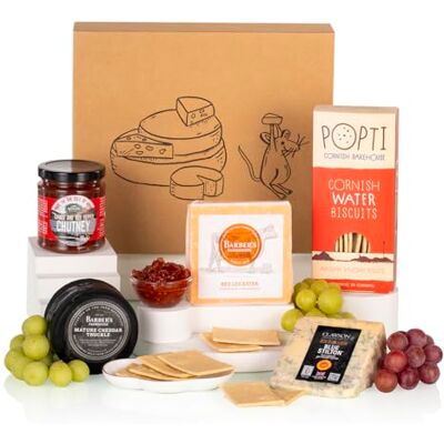 Virginia Hayward Cheese Hamper Hampers & Gourmet Gifts, Blue Stilton, Red Leicester, Cheddar, Chutney and Water Biscuits Hamper Gifts for Women and Men Virginia Hayward Cheese Hamper Hampers & Gourmet Gifts, Blue Stilton, Red Leicester, Cheddar, Chutney and Water Biscuits Hamper Gifts for Women and Men