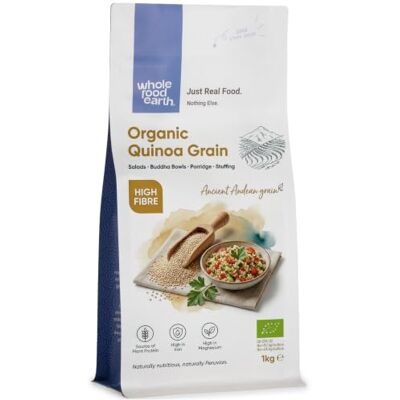 Wholefood Earth - Quinoa - 1 Kg - Organic - Quinoa Grain Wholefood Earth - Quinoa - 1 Kg - Organic - Quinoa Grain