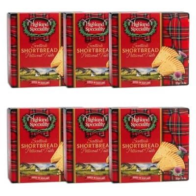 FabFinds Highland Speciality Scottish Shortbread Petticoat Tails 125g Traditional Butter Shortbread Biscuits – Rich, Crumbly Texture Perfect with Tea or Coffee Assorted Pack Sizes (Pack of 6) FabFinds Highland Speciality Scottish Shortbread Petticoat Tails 125g Traditional Butter Shortbread Biscuits – Rich, Crumbly Texture Perfect with Tea or Coffee Assorted Pack Sizes (Pack of 6)