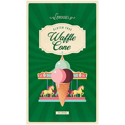 CAROUSEL 10 Gluten Free Waffle Cones CAROUSEL 10 Gluten Free Waffle Cones