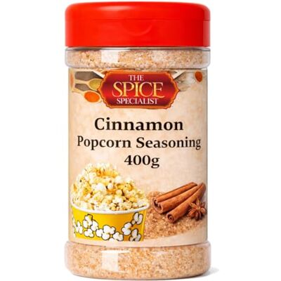 The Spice Specialist Sweet Cinnamon Popcorn Seasoning 400g – Sweet Gourmet Flavouring – Perfect for Popcorn, Coffee, Desserts & Baking – by The Spice Specialist Sweet Cinnamon Popcorn Seasoning 400g – Sweet Gourmet Flavouring – Perfect for Popcorn, Coffee, Desserts & Baking – by