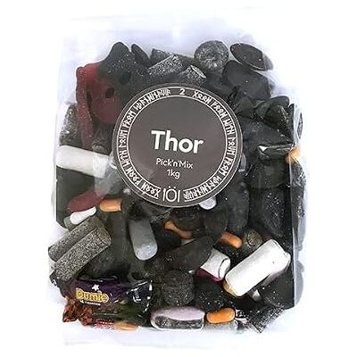 Scandinavian Kitchen ScandiKitchen, Scandi Pick & Mix Sweets, Candy Assortment, Picked in London. 1 Kilogram Bag of Liquorice Only THOR Mix Scandinavian Kitchen ScandiKitchen, Scandi Pick & Mix Sweets, Candy Assortment, Picked in London. 1 Kilogram Bag of Liquorice Only THOR Mix