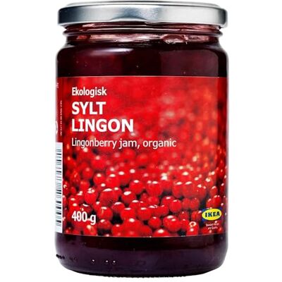 FAKHRI Sylt Lingon, Authentic Swedish Lingonberry Preserves 1 Jar, 14 oz Premium Quality, All-Natural, Tart & Sweet Spread FAKHRI Sylt Lingon, Authentic Swedish Lingonberry Preserves 1 Jar, 14 oz Premium Quality, All-Natural, Tart & Sweet Spread