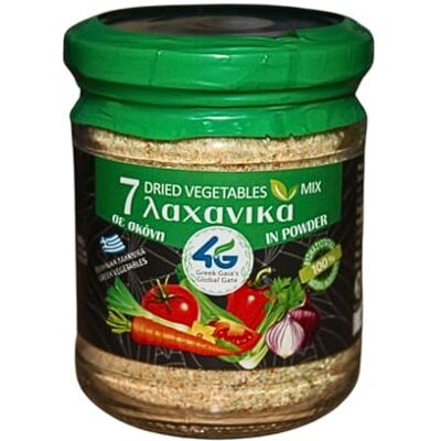4G Greek Gaia's Global Gate 4G 7 Dried Vegetable Mix Powder, 2x80g (Total 160g) Vegetables Blend for Cooking, Soups, Stews, and Seasoning 4G Greek Gaia's Global Gate 4G 7 Dried Vegetable Mix Powder, 2x80g (Total 160g) Vegetables Blend for Cooking, Soups, Stews, and Seasoning
