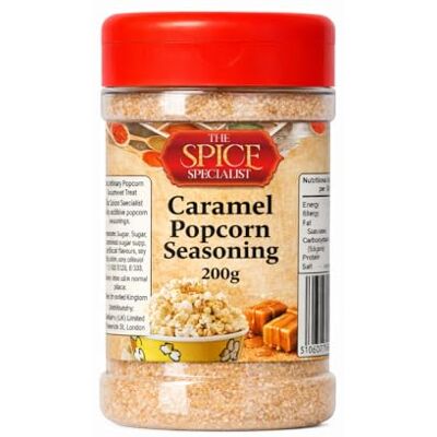 The Spice Specialist Caramel Popcorn Seasoning 200g – Sweet Gourmet Flavouring – Perfect for Popcorn, Coffee, Desserts & Baking – by The Spice Specialist Caramel Popcorn Seasoning 200g – Sweet Gourmet Flavouring – Perfect for Popcorn, Coffee, Desserts & Baking – by