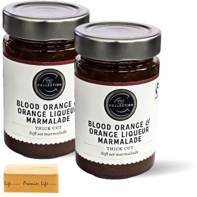 Premier Life Store M&S Collection Blood Orange Marmalade, 235g, 2 Pack, Thick Cut, Soft Set, Fairtrade, In Box Premier Life Store M&S Collection Blood Orange Marmalade, 235g, 2 Pack, Thick Cut, Soft Set, Fairtrade, In Box