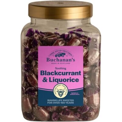 Buchanan's Buchanan’s Blackcurrant & Liquorice Sweets 1.2kg Jar – Retro Scottish Boiled Sweets Gifting for Birthdays, Easter, Mother's Day, Father’s Day & Every Special Occasion Buchanan's Buchanan’s Blackcurrant & Liquorice Sweets 1.2kg Jar – Retro Scottish Boiled Sweets Gifting for Birthdays, Easter, Mother's Day, Father’s Day & Every Special Occasion