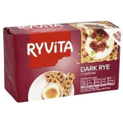Ryvita Dark Rye Crispbread 4 x 250g Ryvita Dark Rye Crispbread 4 x 250g