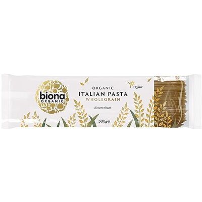 Biona (2 Pack Organic Wholewheat Spaghetti 500g 2 PACK BUNDLE Biona (2 Pack Organic Wholewheat Spaghetti 500g 2 PACK BUNDLE