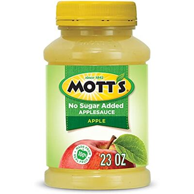 Mott's Apple Sauce, No Sugar Added, Natural, Motts Natural 652g Mott's Apple Sauce, No Sugar Added, Natural, Motts Natural 652g