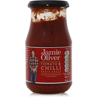 Salsa Jamie Oliver Tomato and Chilli Pasta Sauce, 400g Salsa Jamie Oliver Tomato and Chilli Pasta Sauce, 400g