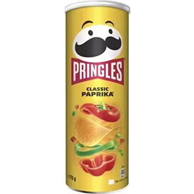 Pringles Paprika Tile Chips Box of 175 g Pringles Paprika Tile Chips Box of 175 g