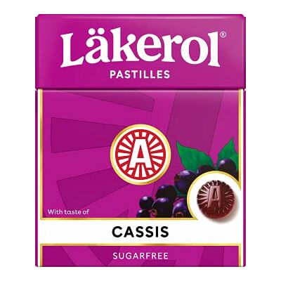 Cloetta Lakerol Cassis Pastilles 4 Boxes of 25g Cloetta Lakerol Cassis Pastilles 4 Boxes of 25g