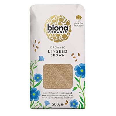 Biona Organic Linseed Brown 500g (Pack of 6 Biona Organic Linseed Brown 500g (Pack of 6