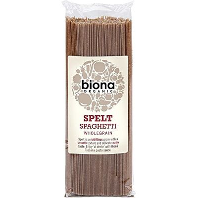 Biona Organic Spelt Wholegrain Spaghetti 500g Pack of 2 Biona Organic Spelt Wholegrain Spaghetti 500g Pack of 2