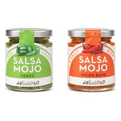 Delicioso Two Salsas Red and Green Mojos Delicioso Two Salsas Red and Green Mojos