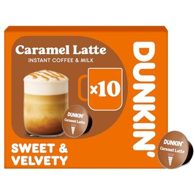 Dunkin' Donuts Dunkin' Dolce Gusto Capsules Caramel Latte 10 Capsules Dunkin' Donuts Dunkin' Dolce Gusto Capsules Caramel Latte 10 Capsules