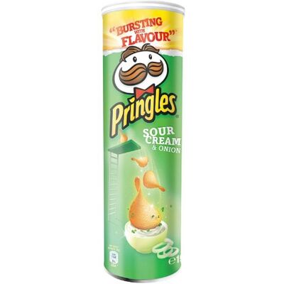 Pringles Sour Cream and Chive Crisps 190 g (Pack of 6) Pringles Sour Cream and Chive Crisps 190 g (Pack of 6)