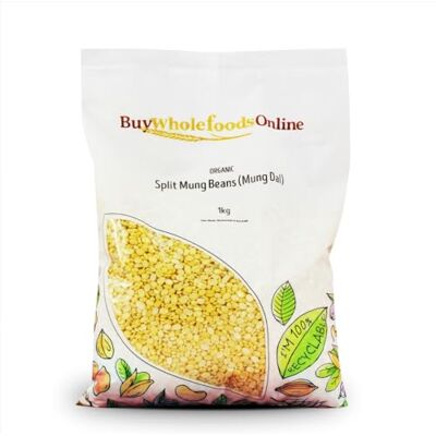 Buy Whole Foods Online Organic Split Mung Beans (Mung Dal) 1kg (BWFO) Buy Whole Foods Online Organic Split Mung Beans (Mung Dal) 1kg (BWFO)