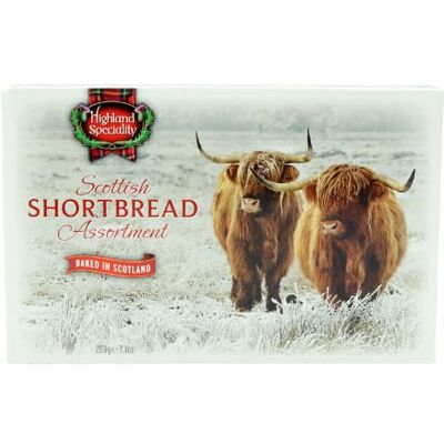 FabFinds Highland Speciality Scottish Shortbread Cow Assortment 200g Traditional Butter Biscuits in Cow-Shaped Design Rich Buttery Taste Perfect for Tea or Gifting Assorted Pack Sizes (Pack of 12) FabFinds Highland Speciality Scottish Shortbread Cow Assortment 200g Traditional Butter Biscuits in Cow-Shaped Design Rich Buttery Taste Perfect for Tea or Gifting Assorted Pack Sizes (Pack of 12)