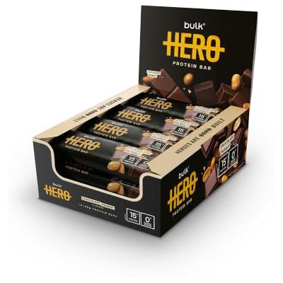 Bulk Hero Protein Bar, Chocolate Peanut, 12 Bars Bulk Hero Protein Bar, Chocolate Peanut, 12 Bars