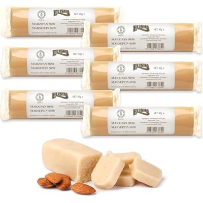 Elisha Original White Marzipan Bar Multipack of 6 Kosher Snack Pack Almond-Filled Marzipan Bars Mouldable Sugary Snack for Kids and Adults Made in Belgium Marzipan Roll for Confections (40G) Elisha Original White Marzipan Bar Multipack of 6 Kosher Snack Pack Almond-Filled Marzipan Bars Mouldable Sugary Snack for Kids and Adults Made in Belgium Marzipan Roll for Confections (40G)