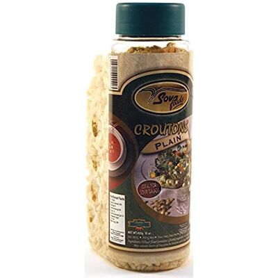 Sova Foods Plain Bread Croutons for Soups and Salads 425g Vegan Friendly Sova Foods Plain Bread Croutons for Soups and Salads 425g Vegan Friendly