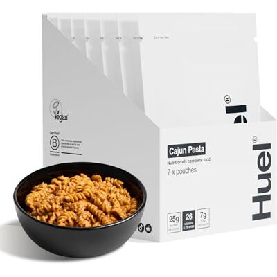 Huel Hot & Savoury Meal Pack 7 Meals 25g Protein Cajun Pasta 26 Vitamins & Minerals Vegan Nutritionally Balanced High-Protein Ready Meal Huel Hot & Savoury Meal Pack 7 Meals 25g Protein Cajun Pasta 26 Vitamins & Minerals Vegan Nutritionally Balanced High-Protein Ready Meal