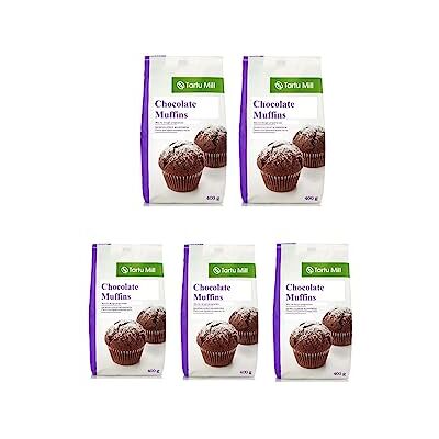 Tartu Mill Chocolate Muffin Instant Mix Just add Water and Oil Dough Mufins (5x Muffin Mix 400g) Tartu Mill Chocolate Muffin Instant Mix Just add Water and Oil Dough Mufins (5x Muffin Mix 400g)