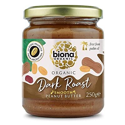 Biona Organic Hi-Oleic Dark Roast Peanut Butter 250g, Pack of 6 Smooth No Salt Hi-Oleic Organic Argentinian Peanuts Naturally Deep and Intense Flavour Vegan and Palm Oil Free Biona Organic Hi-Oleic Dark Roast Peanut Butter 250g, Pack of 6 Smooth No Salt Hi-Oleic Organic Argentinian Peanuts Naturally Deep and Intense Flavour Vegan and Palm Oil Free