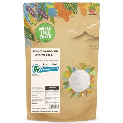 Wholefood Earth Sodium Bicarbonate 3 kg Baking Soda Wholefood Earth Sodium Bicarbonate 3 kg Baking Soda