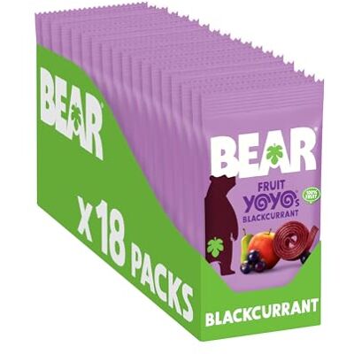 BEAR Blackcurrant Yoyos Dried Fruit Rolls Healthy Vegan 20g (18 packs) Vegan-friendly and healthy sweet treats suitable for plant-based diets, allergen-conscious snacking, and quick bites. BEAR Blackcurrant Yoyos Dried Fruit Rolls Healthy Vegan 20g (18 packs) Vegan-friendly and healthy sweet treats suitable for plant-based diets, allergen-conscious snacking, and quick bites.