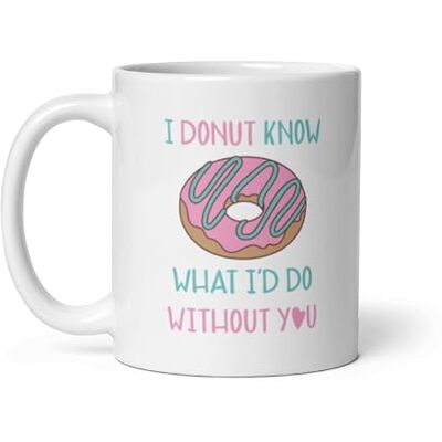 TheAbstractix I Donut Know What I’d Do Without You Coffee Mug – Cute Pun Gift for Boyfriend, Girlfriend, Best Friend, Coworker or Teacher – Funny Appreciation or Valentine’s Day Mug – 11oz Ceramic Tea & Coffee Cup TheAbstractix I Donut Know What I’d Do Without You Coffee Mug – Cute Pun Gift for Boyfriend, Girlfriend, Best Friend, Coworker or Teacher – Funny Appreciation or Valentine’s Day Mug – 11oz Ceramic Tea & Coffee Cup