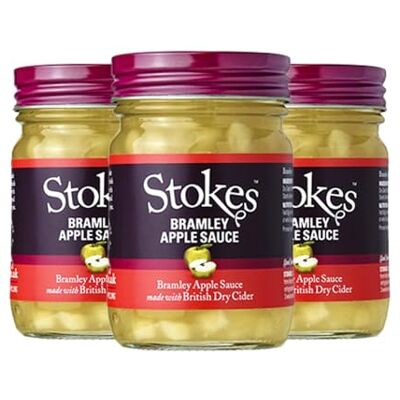 Stokes Bramley Apple Sauce 3 x 240g British Apple Sauce with Dry Cider Perfect for Pork Vegan & Gluten Free Traditional Small Batch Sauce Fruit led cider with refreshing acidity, balanced sweetness and an easy drinking finish. Stokes Bramley Apple Sauce 3 x 240g British Apple Sauce with Dry Cider Perfect for Pork Vegan & Gluten Free Traditional Small Batch Sauce Fruit led cider with refreshing acidity, balanced sweetness and an easy drinking finish.