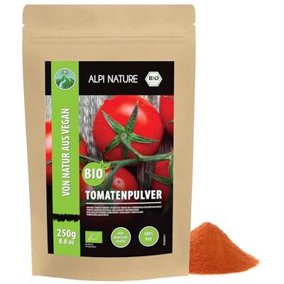Alpi Nature Organic Tomato Powder 250g 8.8 oz, Dried and Ground Tomatoes, Tomato Seasoning Powder Alpi Nature Organic Tomato Powder 250g 8.8 oz, Dried and Ground Tomatoes, Tomato Seasoning Powder