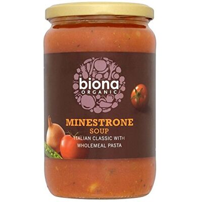 Biona Organic Minestrone Soup (680g) Pack of 6 Biona Organic Minestrone Soup (680g) Pack of 6