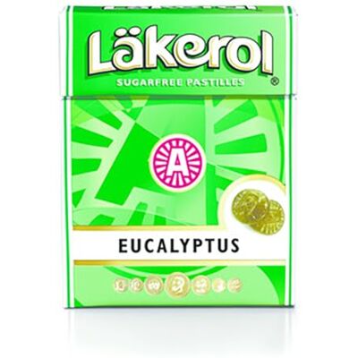 Cloetta Lakerol Eucalyptus Pastilles 4 Boxes of 25g Cloetta Lakerol Eucalyptus Pastilles 4 Boxes of 25g