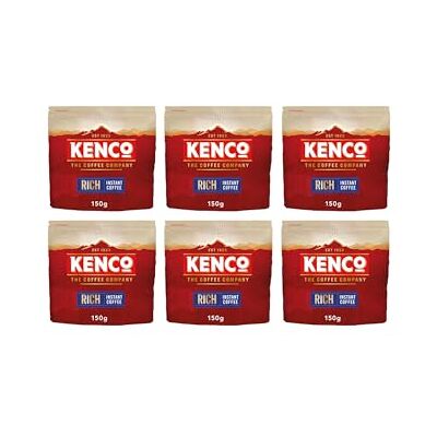 Kenco - Rich Instant Coffee Refill 150g - Pack of 6 x 150g Kenco - Rich Instant Coffee Refill 150g - Pack of 6 x 150g