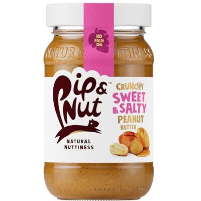 Pip & Nut Sweet & Salty Crunchy Peanut Butter (6 x 300g) No Palm Oil, Natural, Vegan, Single Origin Hi-Oleic Peanuts Pip & Nut Sweet & Salty Crunchy Peanut Butter (6 x 300g) No Palm Oil, Natural, Vegan, Single Origin Hi-Oleic Peanuts