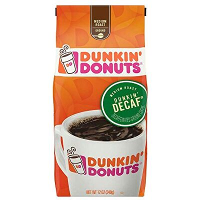 Dunkin' Donuts Dunkin Donuts Dunkin Decaf Medium Roast Decaffeinated Ground Coffee 340g Dunkin' Donuts Dunkin Donuts Dunkin Decaf Medium Roast Decaffeinated Ground Coffee 340g