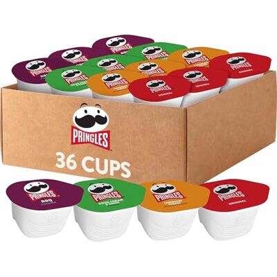 Pringles Potato Crisps Chips, Snack Stacks, Lunch Snacks, Variety Pack (36 Cups) Pringles Potato Crisps Chips, Snack Stacks, Lunch Snacks, Variety Pack (36 Cups)