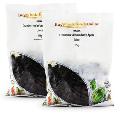 Buy Whole Foods Online Organic Dried Cranberries Infused with Apple Juice 250g (BWFO) Buy Whole Foods Online Organic Dried Cranberries Infused with Apple Juice 250g (BWFO)